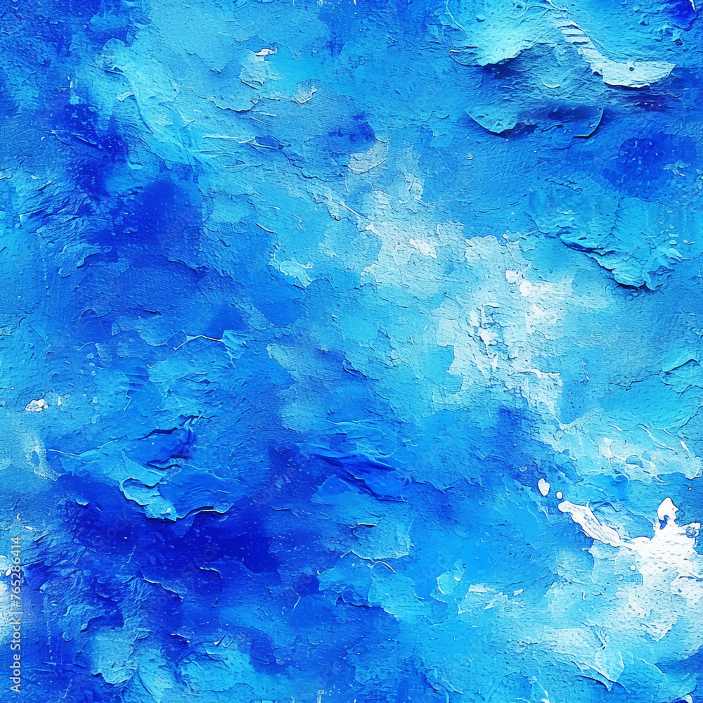 Fototapeta premium Seamless Abstract blue Oceanic Waves Pattern