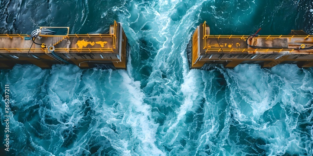 Hydroelectric power plant operating efficiently minimizing negative