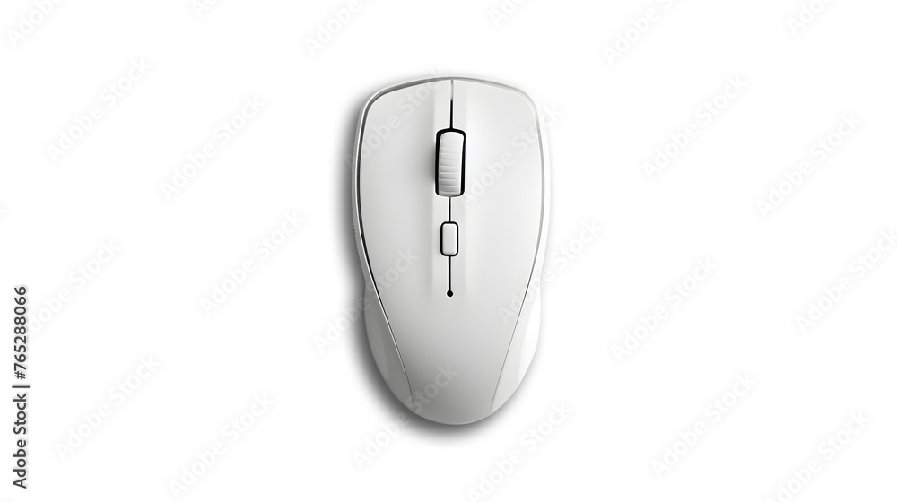 Computer mouse isolated on transparent background, top view Computer mouse isolated on transparent background, top view
