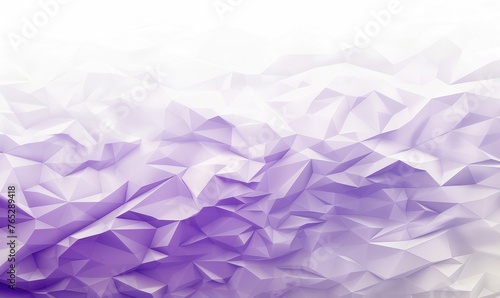 Geometric low poly white and purple backdrop - Low poly design with a white and purple color scheme exuding modernity and simplicity
