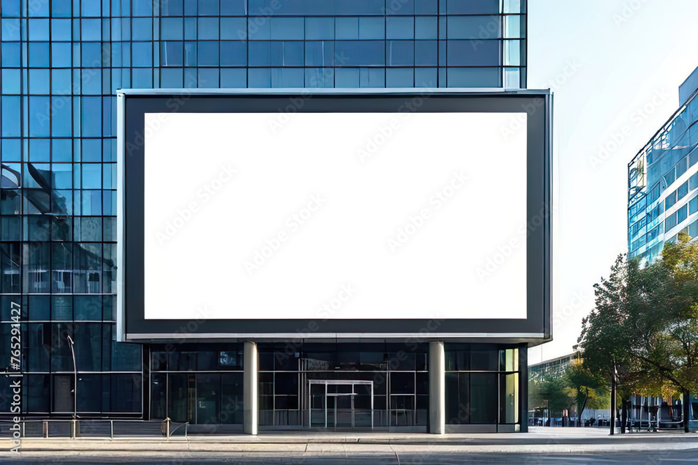 blank billboard on the street blank billboard on the street