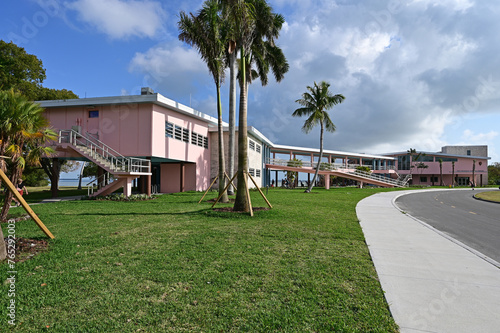 Canvas Print Guy Bradley Visitor Center at Flamingo in Everglades National Park, Florida on sunny March afternoon