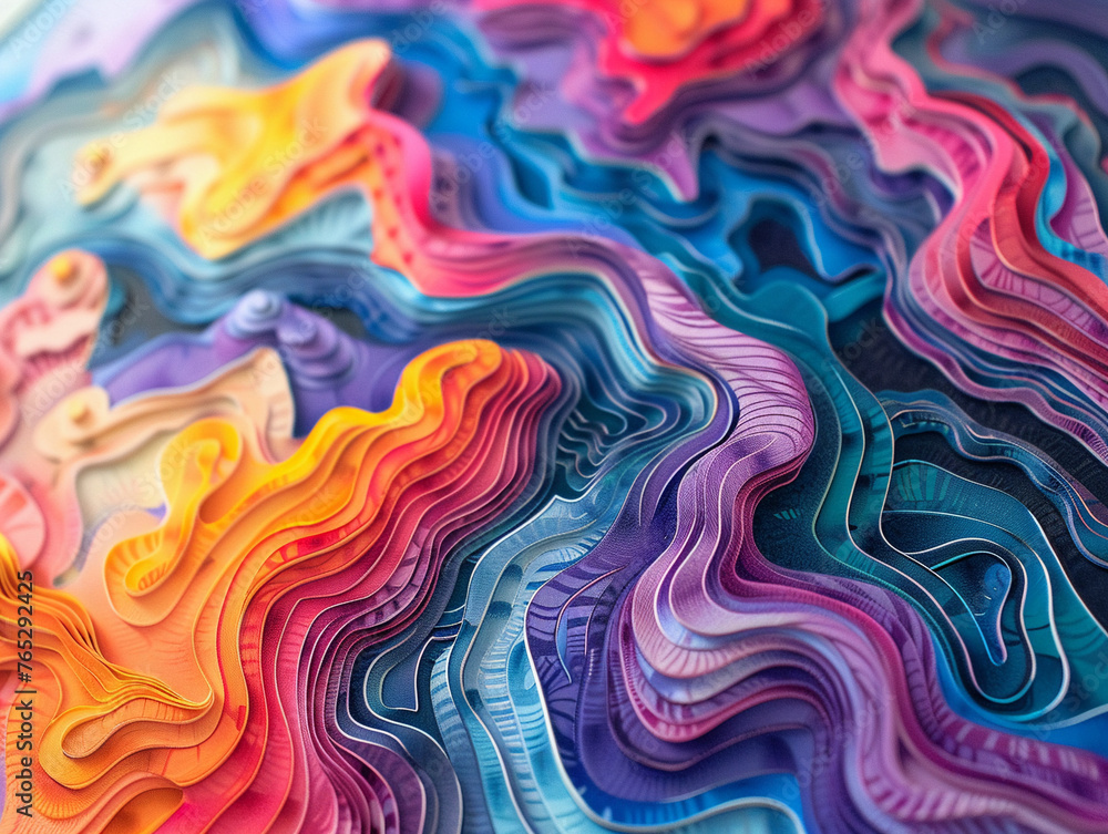 Abstract patterns inspired by the colors of a dream. Abstract patterns inspired by the colors of a dream.