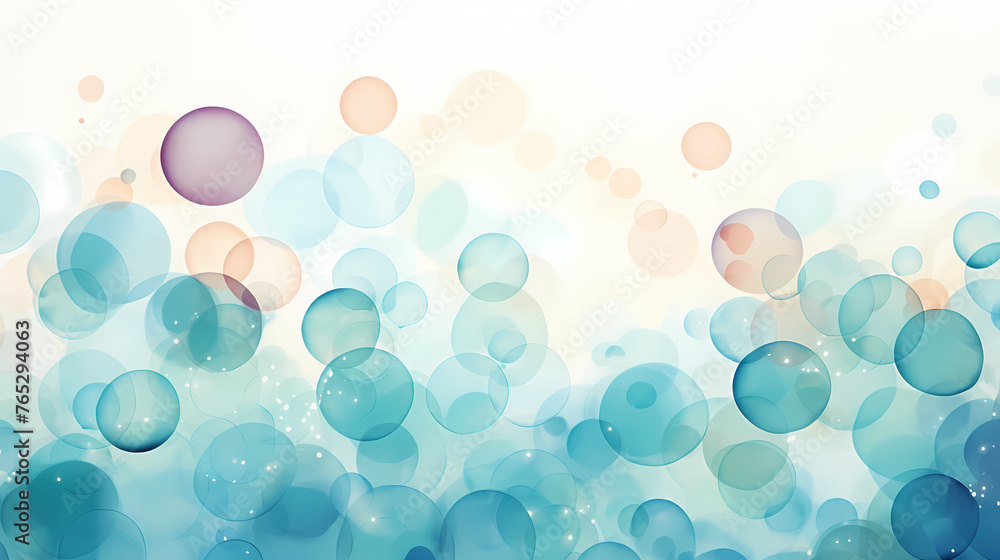 Seamless pattern with pastel watercolor dots in various sizes Seamless pattern with pastel watercolor dots in various sizes