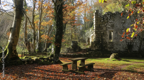 A peaceful picnic in a ruined castle with a backdrop of birdsong and rustling leaves provides the muchneeded break from busy city life.