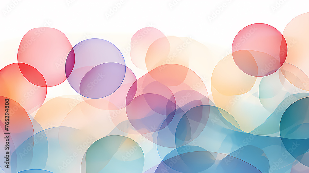 Seamless pattern with pastel watercolor dots in various sizes Seamless pattern with pastel watercolor dots in various sizes