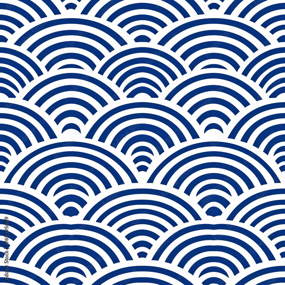 Seamless Celestial Waves Pattern Seamless Celestial Waves Pattern