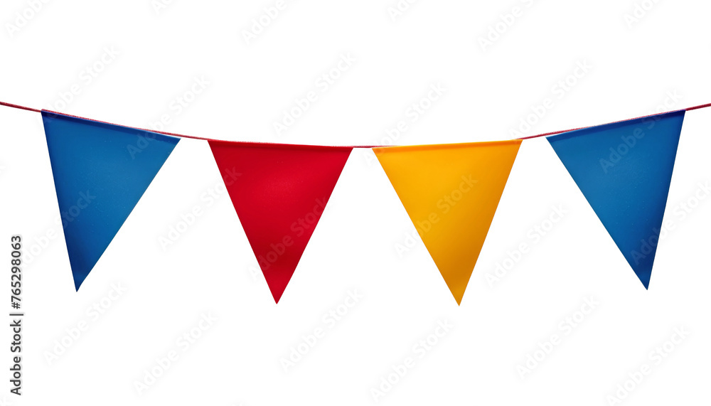 blue red yellow party ribbon banner isolated on transparent background cutout blue red yellow party ribbon banner isolated on transparent background cutout