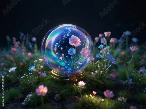 crystal flower in fantasy world © YudhiaAsta