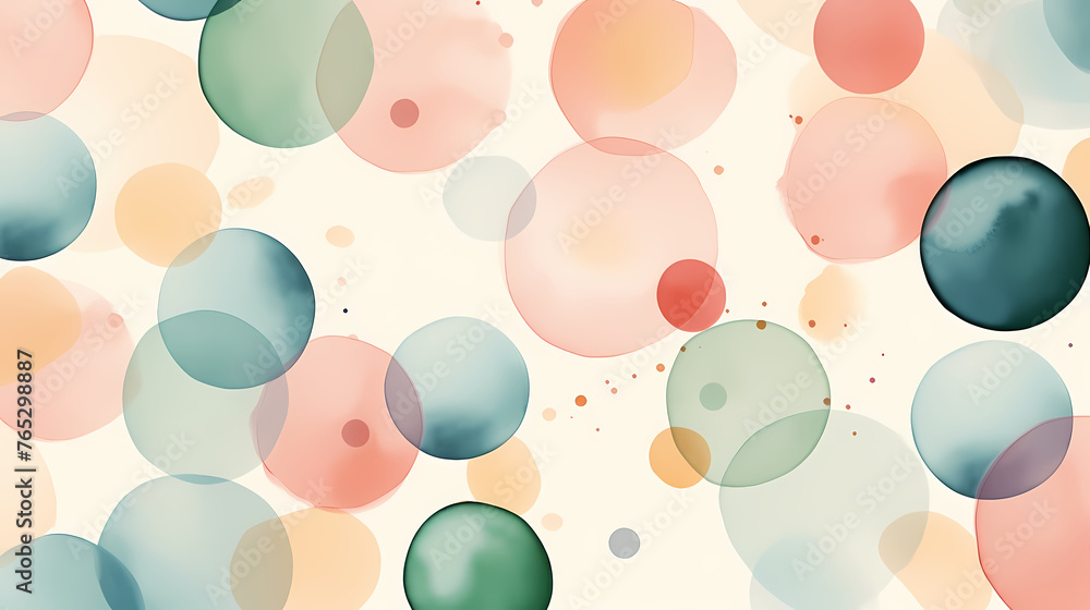 watercolor circles