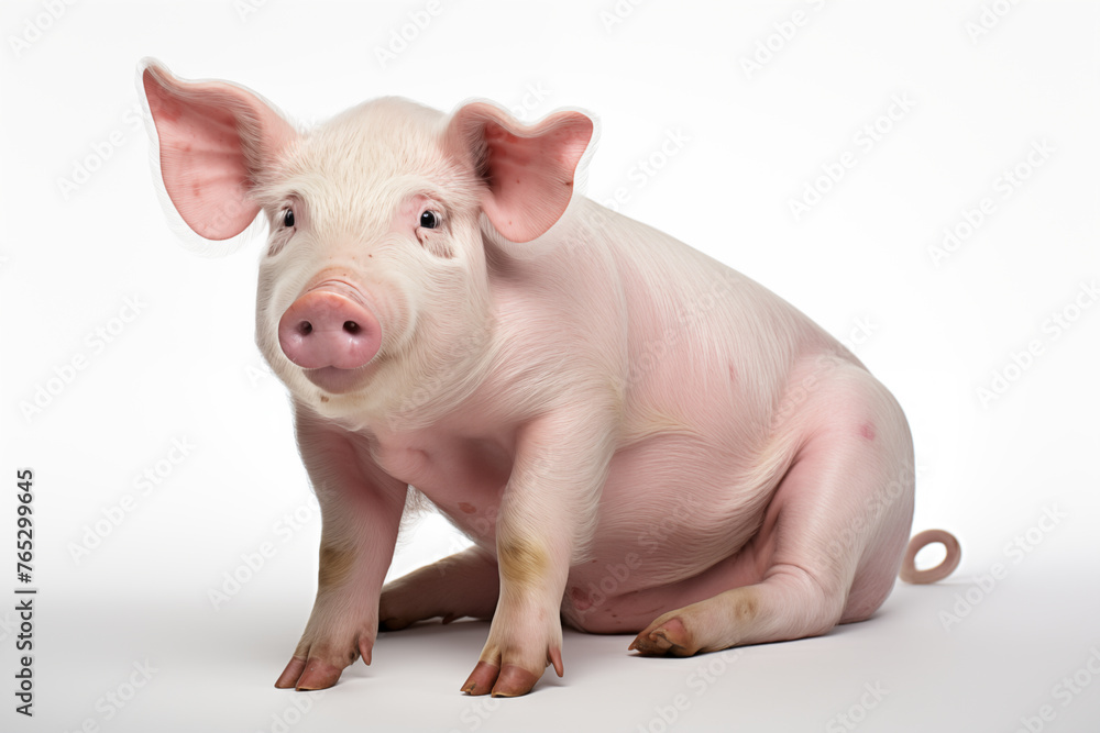 Pig isolated on white background. Pig isolated on white background.
