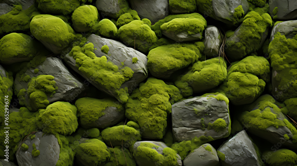 Mossy stone closeup texture background Mossy stone closeup texture background