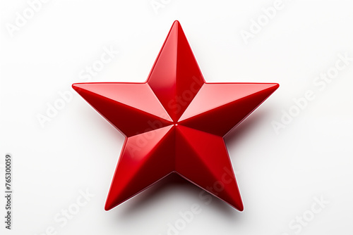 Star decoration isolated on white background.