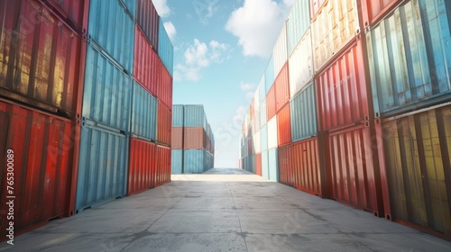 Shipping containers, the vessels of modern globalization 