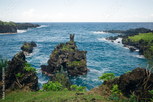 Keanae Lookout in maui, hawaii photo