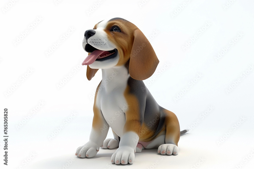 A Bear 3d render white background. Cute animal vocabulary for kindergarten children concept. A Bear 3d render white background. Cute animal vocabulary for kindergarten children concept.