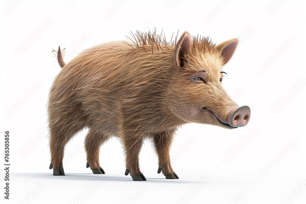 A Bear 3d render white background. Cute animal vocabulary for kindergarten children concept. A Bear 3d render white background. Cute animal vocabulary for kindergarten children concept.