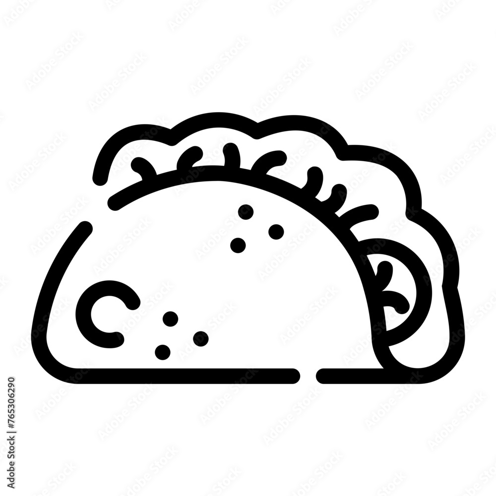 taco Line Icon taco Line Icon