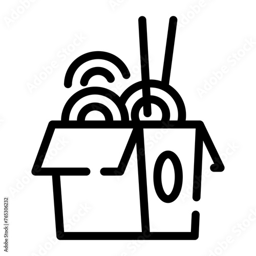 noodles Line Icon