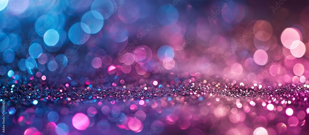 Abstract blue and purple glitter wallpaper with bokeh background Abstract blue and purple glitter wallpaper with bokeh background