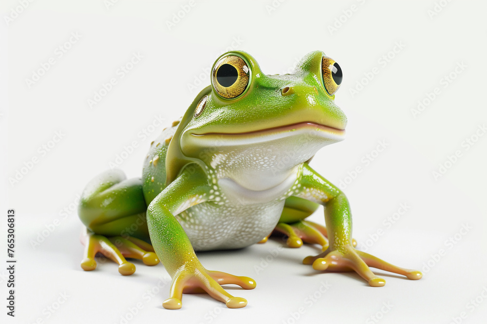A Fish 3d render white background. Cute animal vocabulary for kindergarten children concept. A Fish 3d render white background. Cute animal vocabulary for kindergarten children concept.