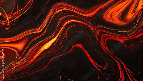 abstract black and red orange dark marble background for graphic and web design