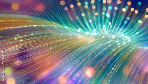 defocused image of fiber optics lights abstract background