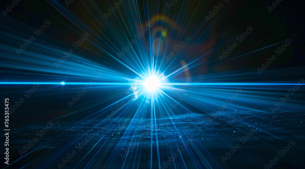 Fototapeta premium Technology light effect lens glare light material, lens flare glow effect