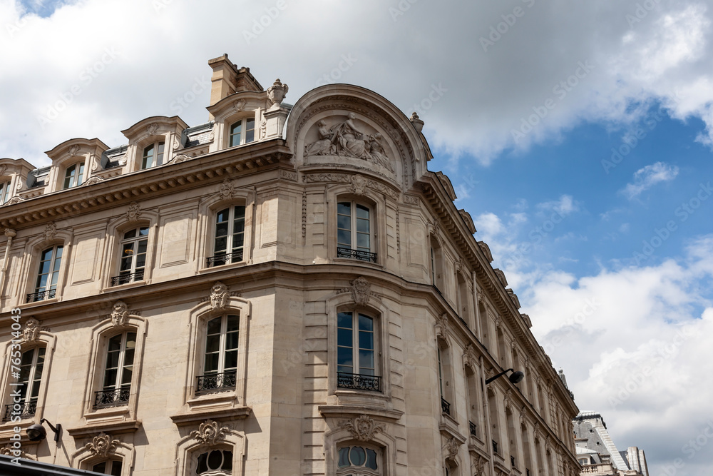 Facade of the building. Paris