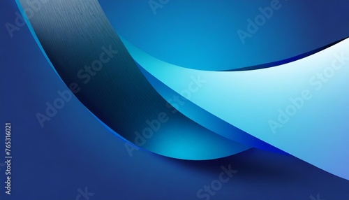 modern curve effect 3d blue background