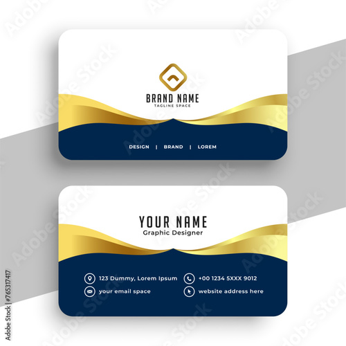 professional business card background with golden touch