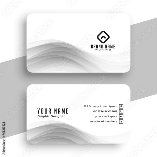 minimal style elegant corporate identity card background for business work