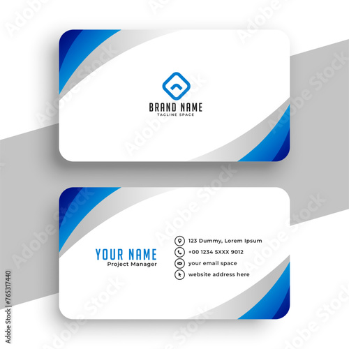 modern professional business card layout a perfect corporate identity