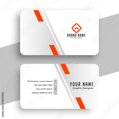 abstract professional identity card template for business promotion