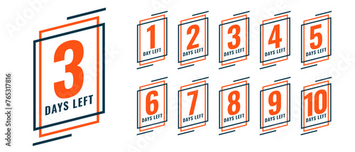 last few days left template countdown to a big announcement