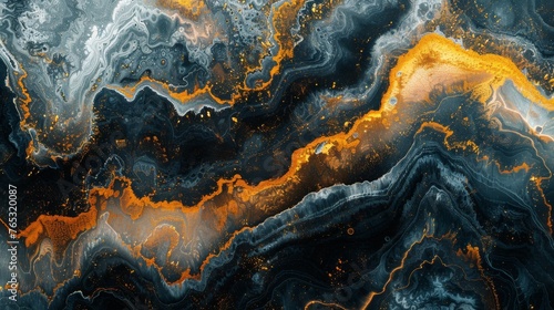 Innovative abstract acrylic artwork capturing the essence of world-famous painter techniques. Mineral surface concept for modern digital backgrounds.