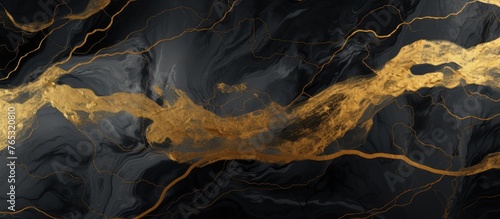A background featuring luxurious black and gold marble design with elegant gold streaks running through it