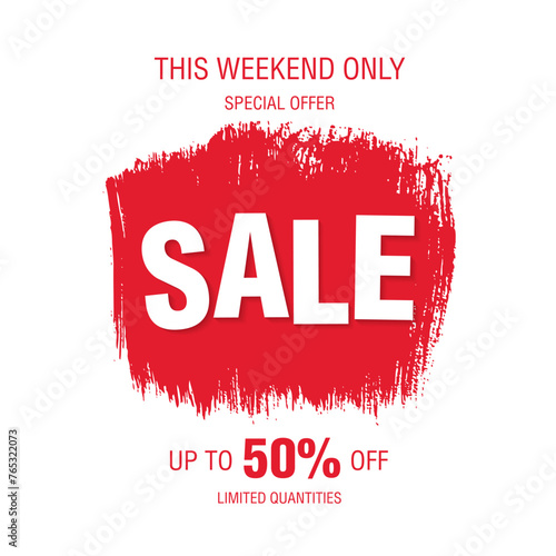 sale banner layout design vector illustration