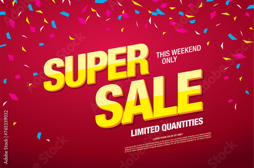 sale banner layout design vector illustration