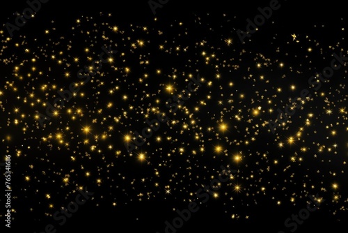 Stars on a black background