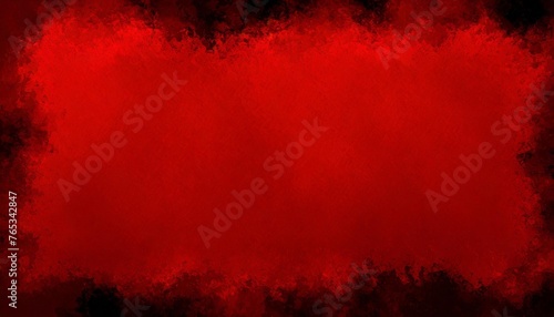 abstract red background with black grunge border blended paint in grungy design that is elegant and vibrant in fancy paper or website background colors
