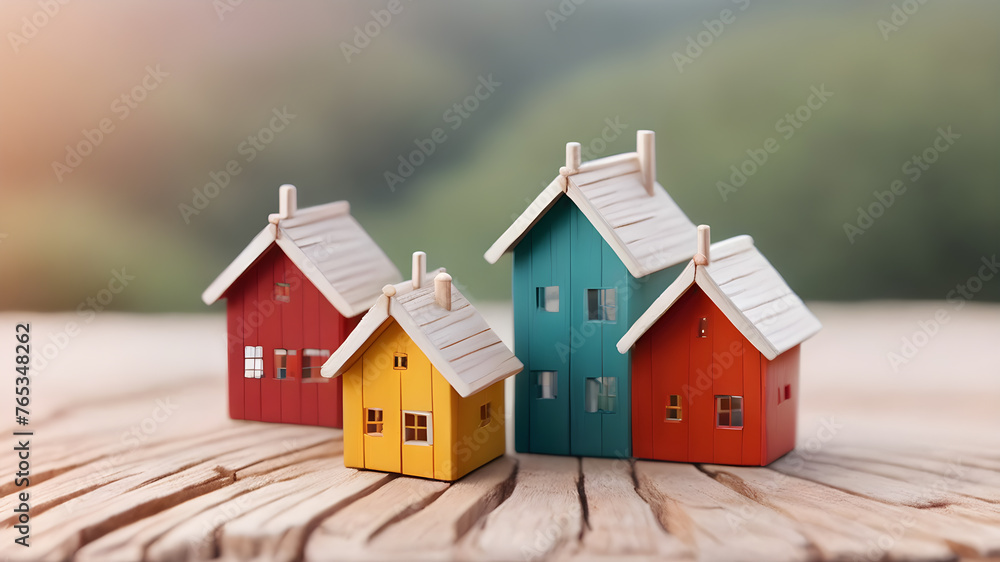 House model. Property home and real estate insurance concept. miniature model house. Mortgage concep. AI generated image, ai.. House model. Property home and real estate insurance concept. miniature model house. Mortgage concep. AI generated image, ai..