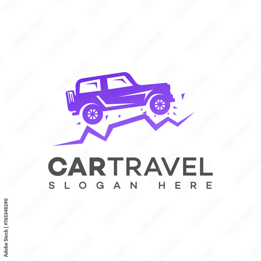 Car travels logo Icon Brand Identity Sign Symbol Template