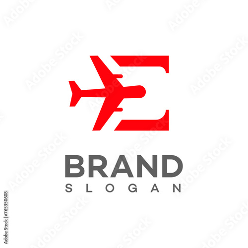 e travel logo Icon Brand Identity Sign Symbol Template