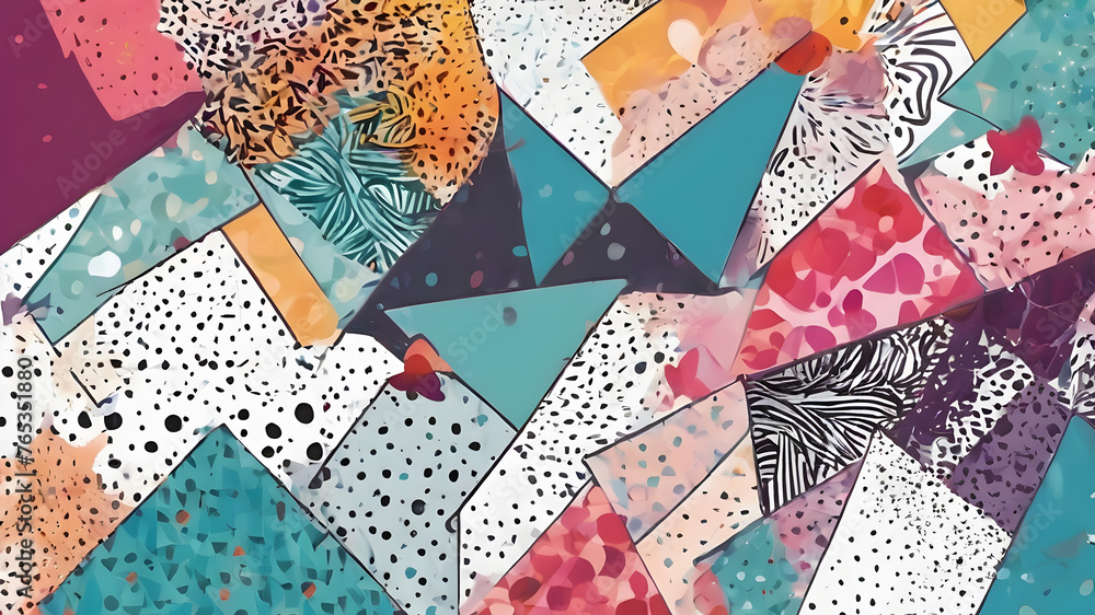 Abstract geometric background. Abstract Modern geometric Backgrounds.. AI generated image