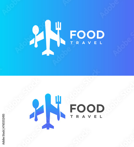 Food travel logo Icon Brand Identity Sign Symbol Template