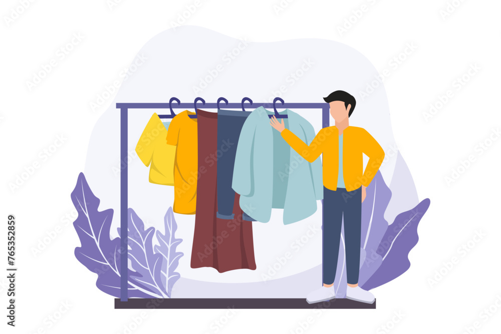 Fashion Designer Flat Design Illustration Fashion Designer Flat Design Illustration