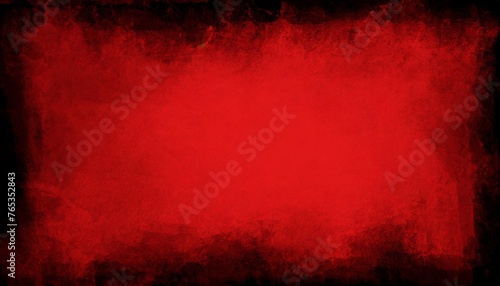 abstract red background with black grunge border blended paint in grungy design that is elegant and vibrant in fancy paper or website background colors