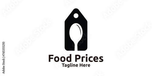 food price logo design, creative logo design, template, symbol, icon, idea.