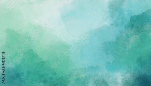 blue green background texture with old distressed vintage texture pastel blue paper with watercolor painted grunge in elegant faded banner design